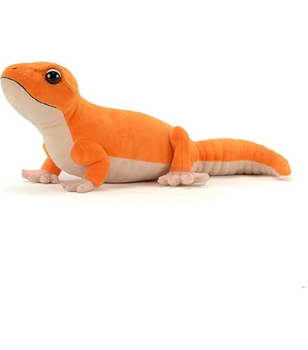 Amazon.co.jp: 黄色のヒョウ柄トカゲのぬいぐるみ 爬虫類トカゲ